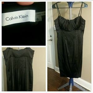 Calvin Klein Black Silky Dress